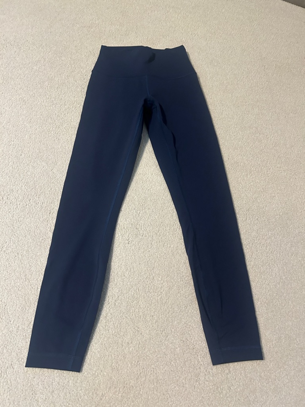 Lululemon Wunder Under Train leggings. 7/8, 25 in, Navy, size 4, EUC